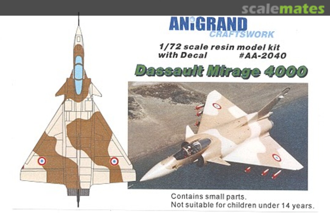 Boxart Dassault Mirage 4000 AA-2040 Anigrand Craftswork Boxart Dassault Mirage 4000 AA-2040 Anigrand Craftswork