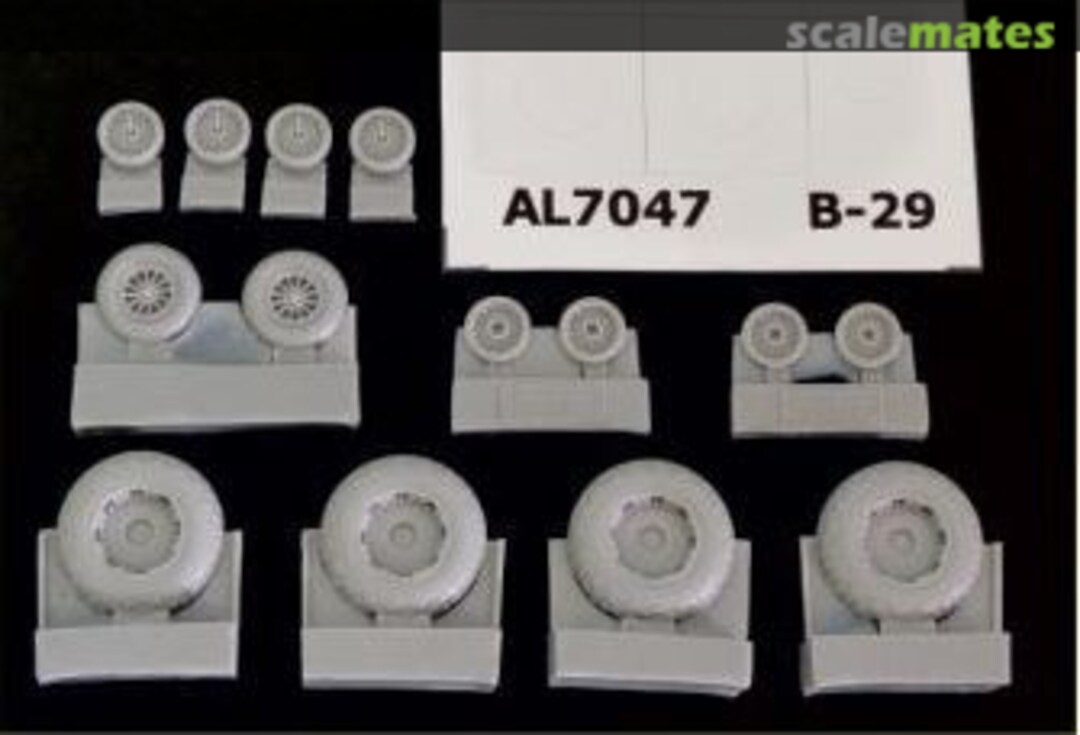 Boxart B-29 Superfortress wheels diamond tread AL7047 PlusModel Boxart B-29 Superfortress wheels diamond tread AL7047 PlusModel