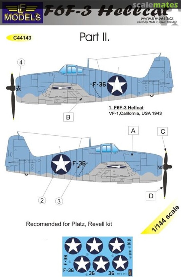 Boxart F6F-3 Hellcat Part II. C44143 LF Models