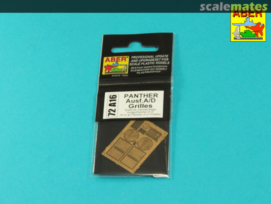 Boxart Panther Ausf. A/D grilles 72A16 Aber Boxart Panther Ausf. A/D grilles 72A16 Aber