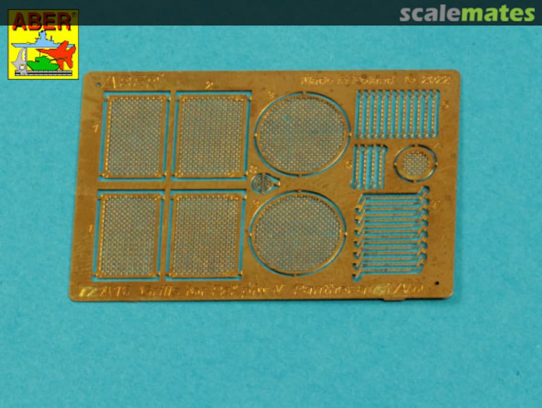Contents Panther Ausf. A/D grilles 72A16 Aber Contents Panther Ausf. A/D grilles 72A16 Aber