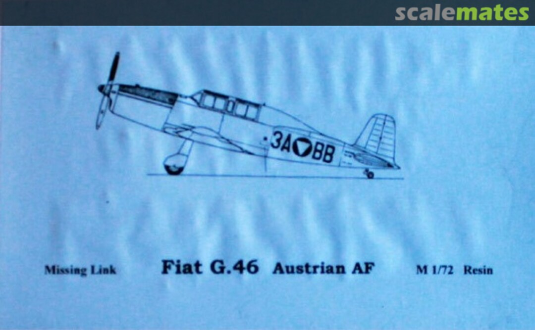 Boxart Fiat G.46 u/k Missing Link Models Boxart Fiat G.46 u/k Missing Link Models