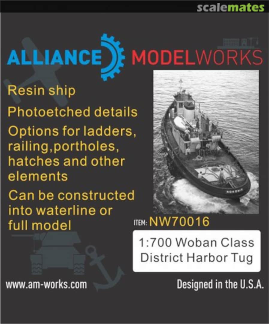 Boxart Woban Class District Harbor Tug NW70016 Alliance Model Works Boxart Woban Class District Harbor Tug NW70016 Alliance Model Works