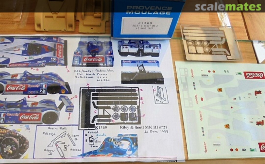 Boxart Riley&Scott Mk III #015 "Coca Cola" K1369 Provence Moulage Boxart Riley&Scott Mk III #015 "Coca Cola" K1369 Provence Moulage