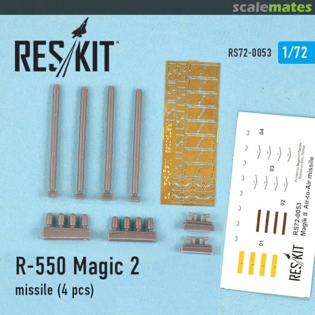 Boxart R550 Magic 2 Missile RS72-0053 ResKit Boxart R550 Magic 2 Missile RS72-0053 ResKit