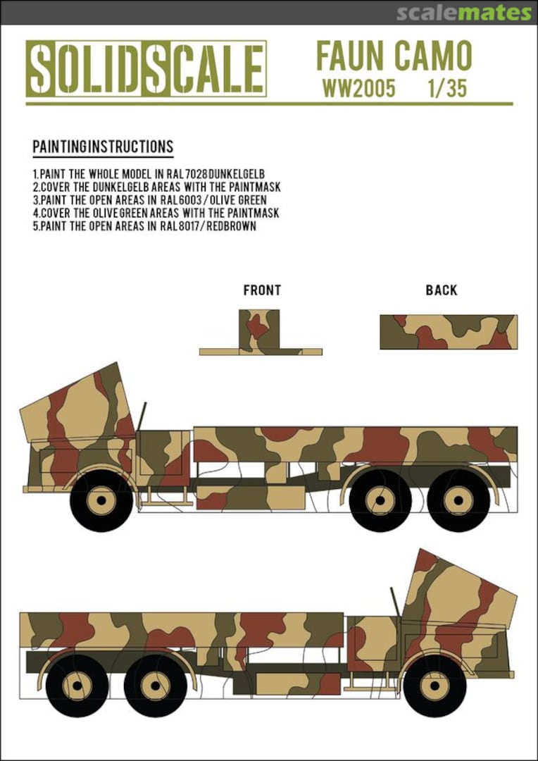 Boxart FAUN CAMO MASK WW2005 Solid Scale Boxart FAUN CAMO MASK WW2005 Solid Scale