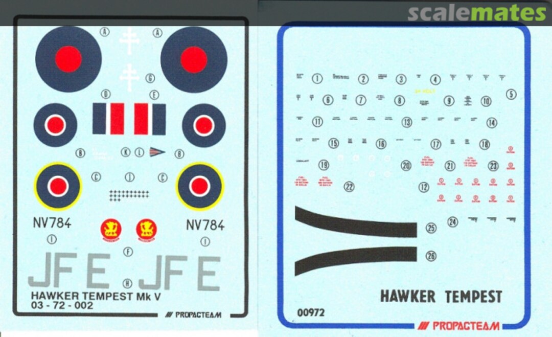 Boxart Hawker Tempest Mk V 03-72-002 Propagteam Boxart Hawker Tempest Mk V 03-72-002 Propagteam