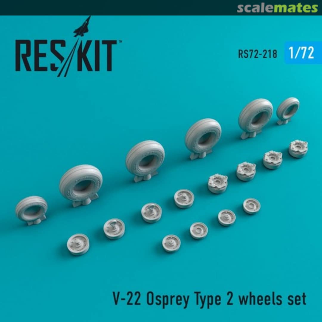 Boxart V-22 Osprey - wheels set type 2 RS72-0218 ResKit Boxart V-22 Osprey - wheels set type 2 RS72-0218 ResKit