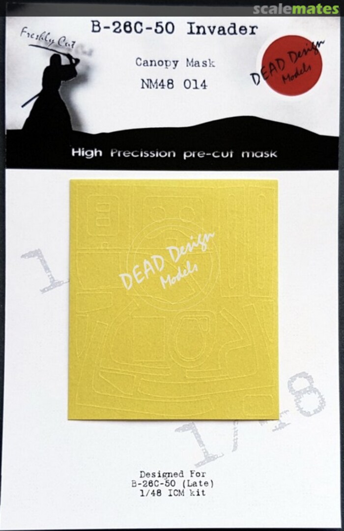 Boxart B-26C-50 Invader - Canopy Mask NM48014 DEAD Design Models Boxart B-26C-50 Invader - Canopy Mask NM48014 DEAD Design Models