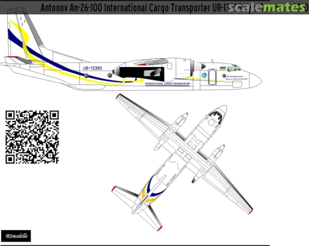 Boxart Antonov An-26-100 Home Colours decals BSM144456 BSmodelle Boxart Antonov An-26-100 Home Colours decals BSM144456 BSmodelle