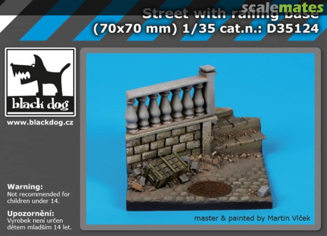 Boxart Street with Railing Base D35124 Black Dog Boxart Street with Railing Base D35124 Black Dog