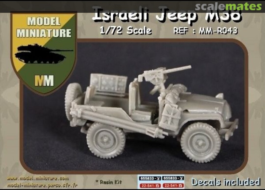 Boxart Jeep M-38 israelische Version MM-R043 Model Miniature Boxart Jeep M-38 israelische Version MM-R043 Model Miniature