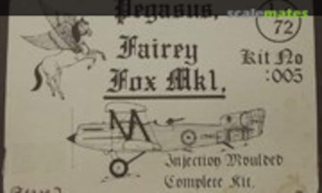 1:72 Fairey Fox Mk1 (Pegasus 005) 005