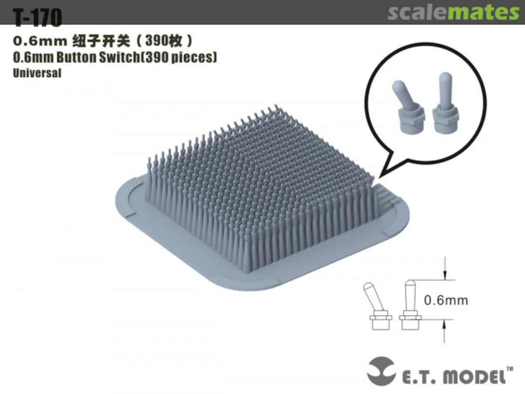 Boxart 0.6 mm Button Switch Universal Set (390 pcs) T-170 E.T. Model Boxart 0.6 mm Button Switch Universal Set (390 pcs) T-170 E.T. Model