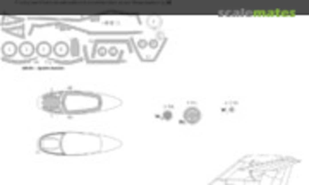 1:72 F-101A Voodoo BASIC kabuki masks (New Ware NWAM0136) NWAM0136