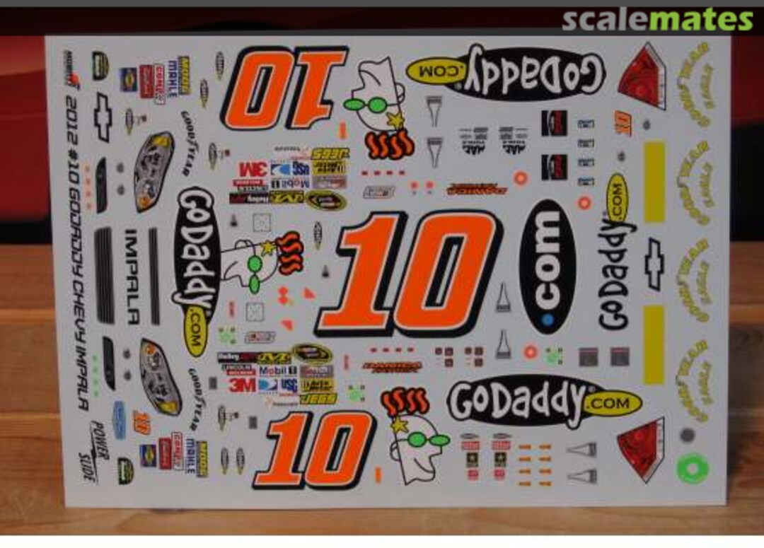 Boxart #10 Go Daddy Danica Patrick PS-2686 Powerslide Decals