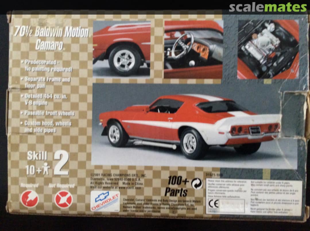 Boxart 70 1/2 Baldwin Motion Camaro 31521 AMT