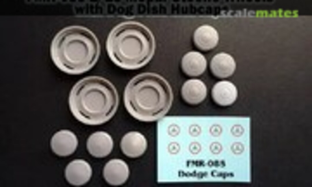1:25 MOPAR Steelie Wheels w/ Dog Dish Hubcaps (Fireball Modelworks FMR-085) FMR-085