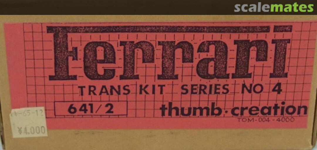 Boxart Ferrari 641/2 Trans Kit TOM-004 Thumb Creation Boxart Ferrari 641/2 Trans Kit TOM-004 Thumb Creation