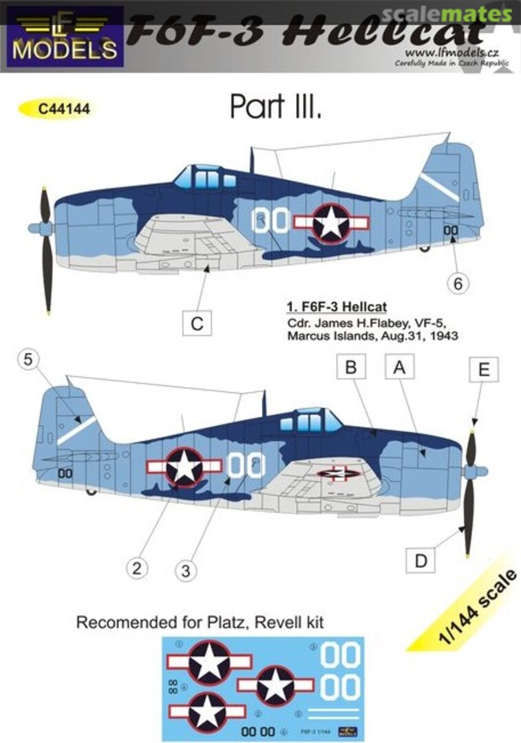 Boxart F6F-3 Hellcat Part III. C44144 LF Models Boxart F6F-3 Hellcat Part III. C44144 LF Models
