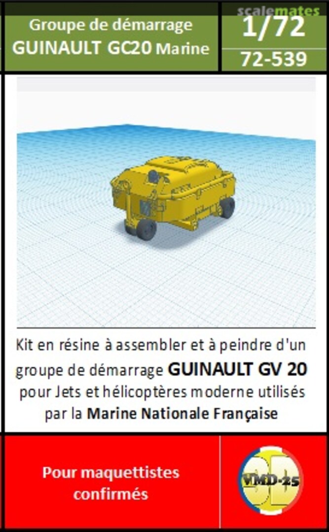 Boxart Groupe Guinault GC 20 "Marine Nationale" 72-539 VMD25_3D Boxart Groupe Guinault GC 20 "Marine Nationale" 72-539 VMD25_3D