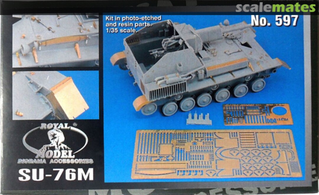 Boxart SU-76M Conversion Set 597 Royal Model Boxart SU-76M Conversion Set 597 Royal Model