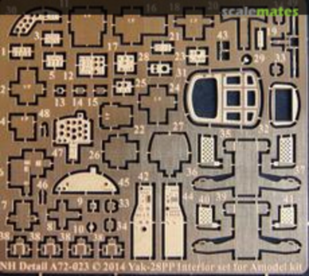 Boxart Yakovlev Yak-28PP Interior Set A72-023 NH Detail
