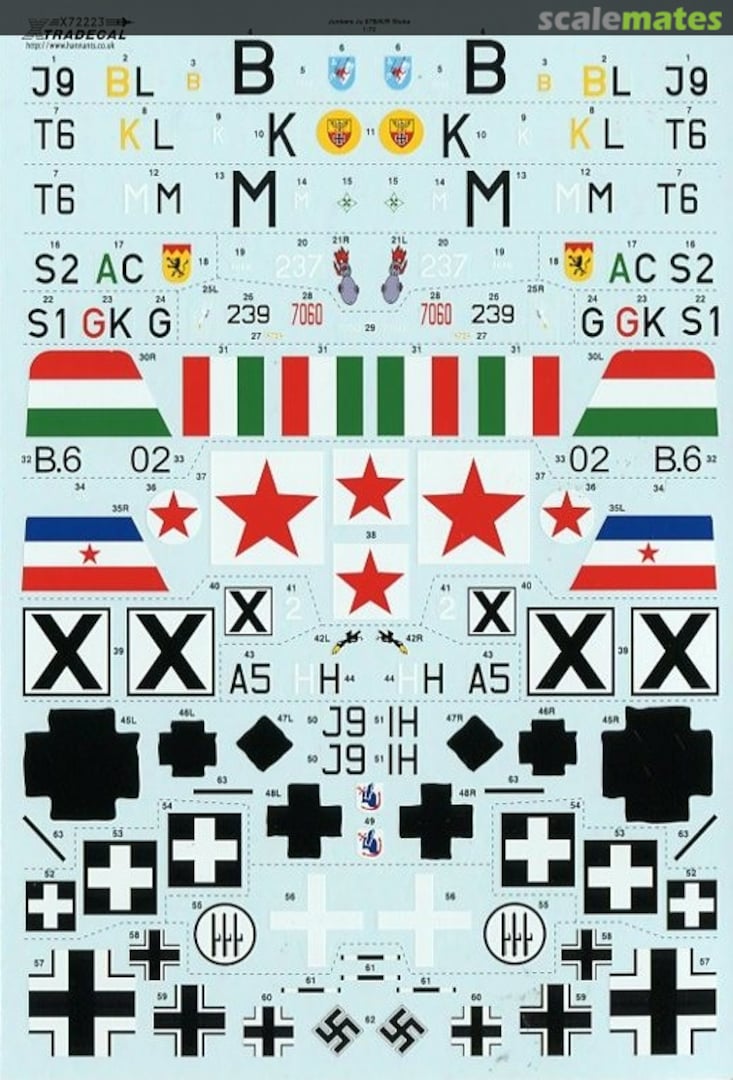 Boxart Junkers Ju 87B/K/R Stuka X72223 Xtradecal Boxart Junkers Ju 87B/K/R Stuka X72223 Xtradecal