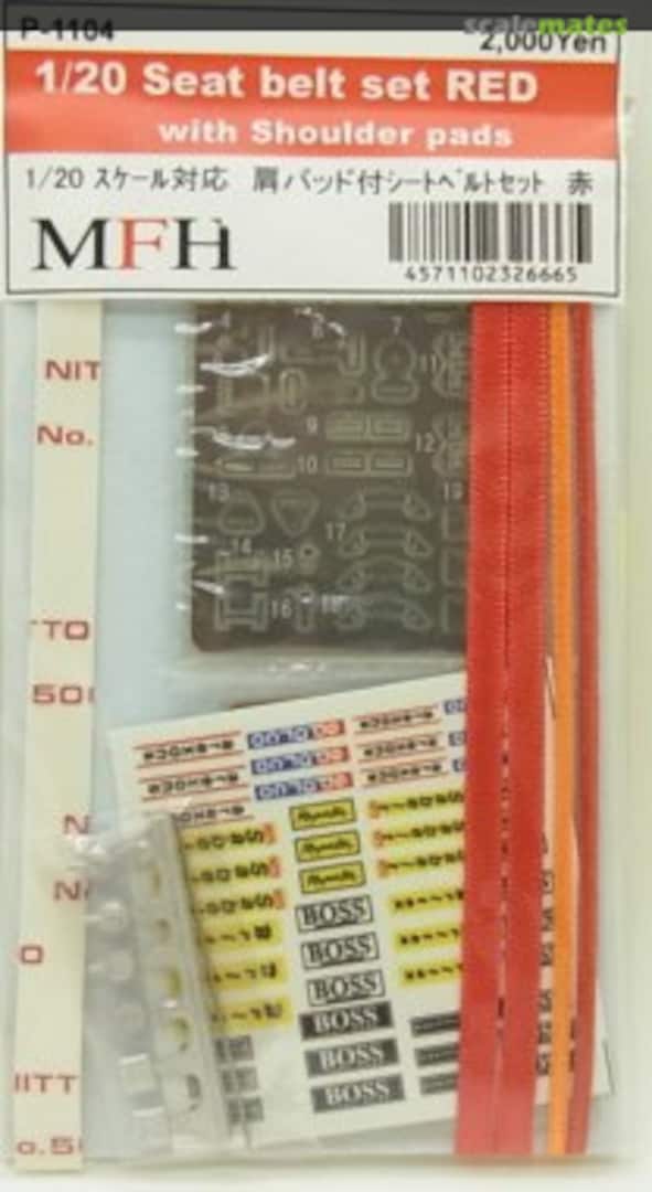 Boxart Seat belt set red P-1104 Model Factory Hiro Boxart Seat belt set red P-1104 Model Factory Hiro