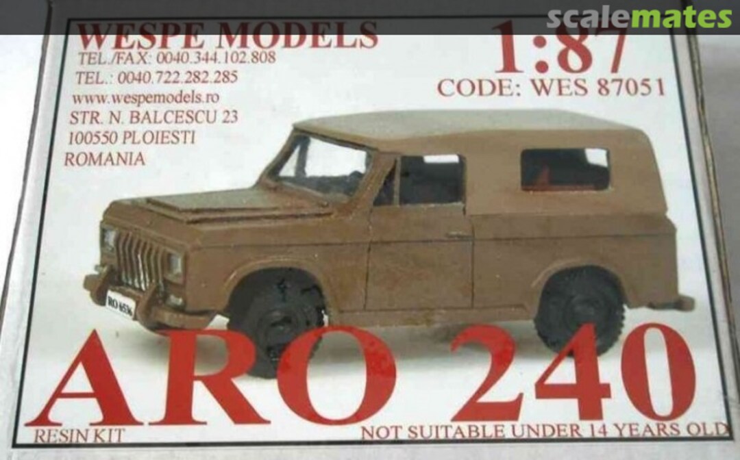 Boxart ARO 240 WES 87051 Wespe Models Boxart ARO 240 WES 87051 Wespe Models