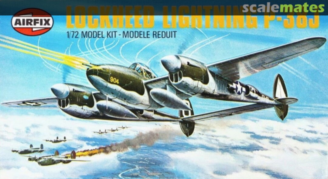 Boxart Lockheed Lightning P-38J 02004-8 Airfix