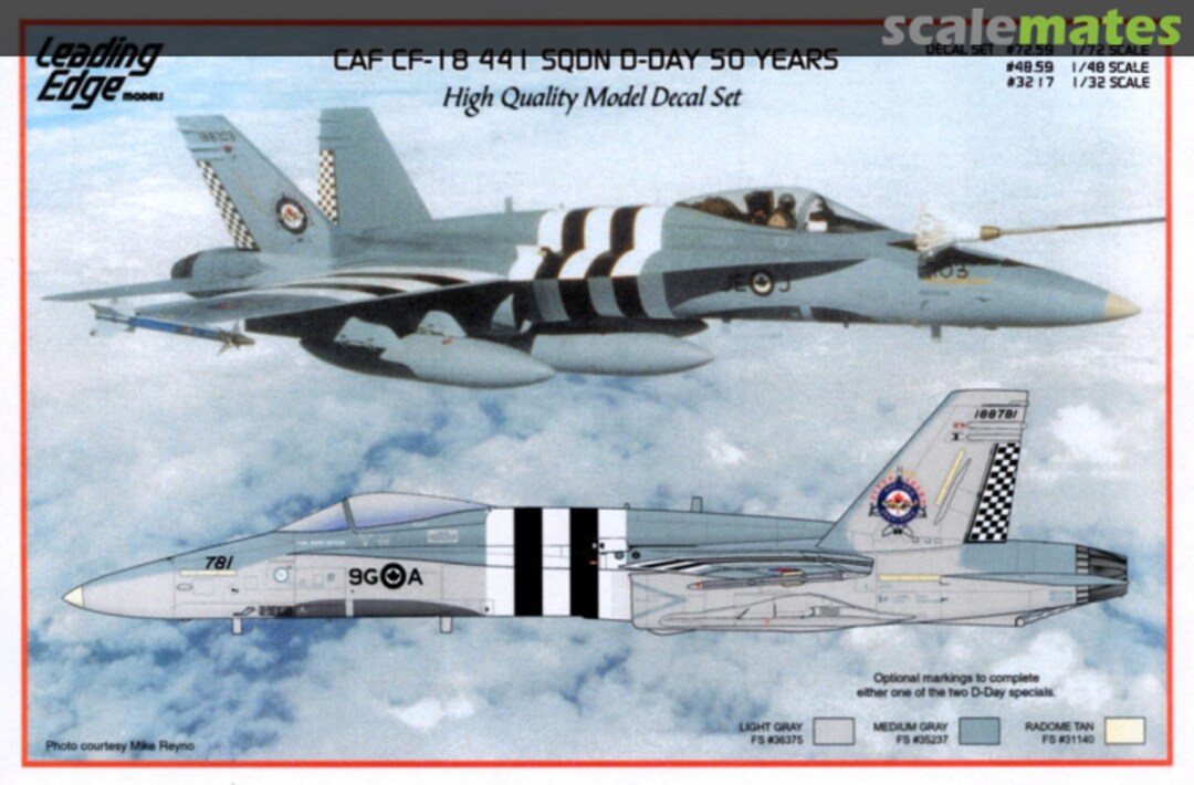 Boxart CAF CF-18 441 Sqdn D-Day 50 Years 48.59 Leading Edge Boxart CAF CF-18 441 Sqdn D-Day 50 Years 48.59 Leading Edge