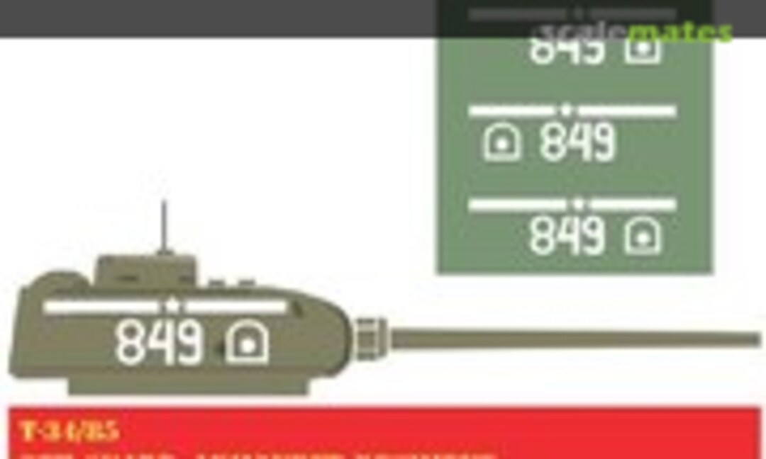 1:16 T-34/85 '849 ' 8th Guard Armoured Regiment Paint mask (HQ-Masks T3416016) T3416016