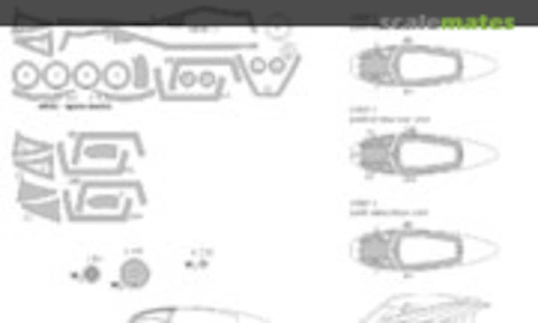 1:72 F-101A Voodoo ADVANCED kabuki masks (New Ware NWAM0137) NWAM0137