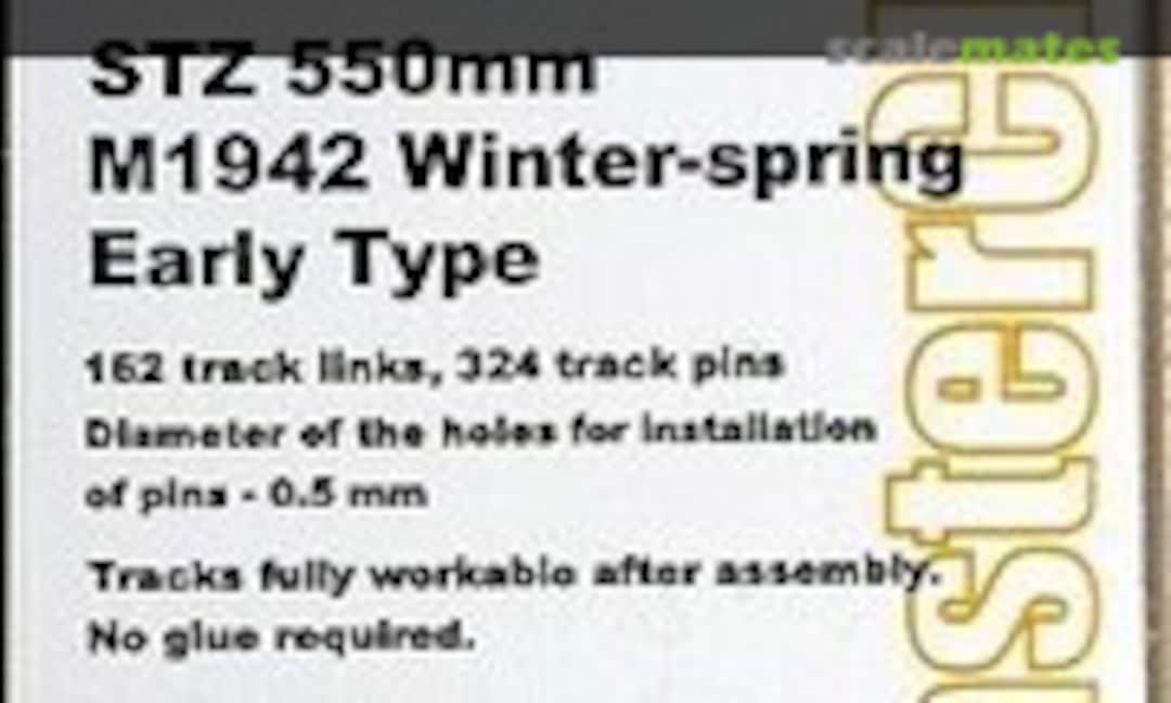 1:35 Tracks for T-34 550mm M1942 Winter - Spring Early Type (MasterClub MTL35019)