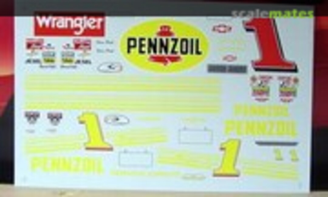 1:24 #1 Pennzoil Reverse Scheme (Powerslide Decals PS-325) PS-325