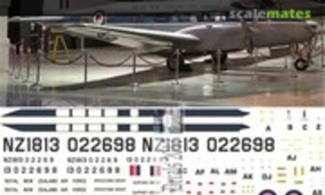 1:72 RNZAF Devon - Communications-VIP - 1970-81 (Oldmodels Decals OMD0647) OMD0647