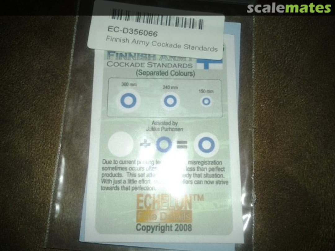 Boxart Finnish Army Cockade Standards D356066 Echelon Fine Details Boxart Finnish Army Cockade Standards D356066 Echelon Fine Details