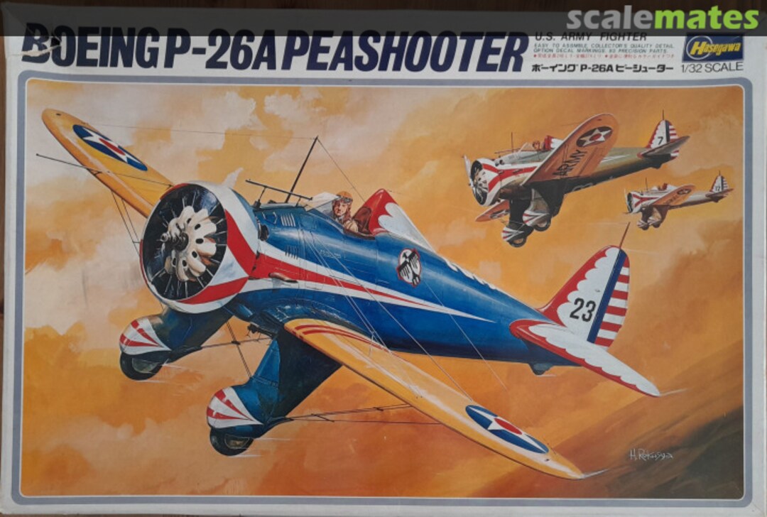 Boxart Boeing P-26A Peashooter JS-092 Hasegawa Boxart Boeing P-26A Peashooter JS-092 Hasegawa