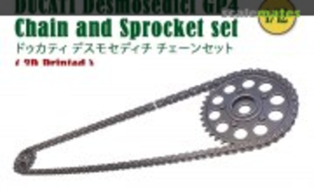 1:12 Chain and Sprocket set for DUCATI Desmosedici GP4 (Fat Frog Scale Models DE12010) DE12010
