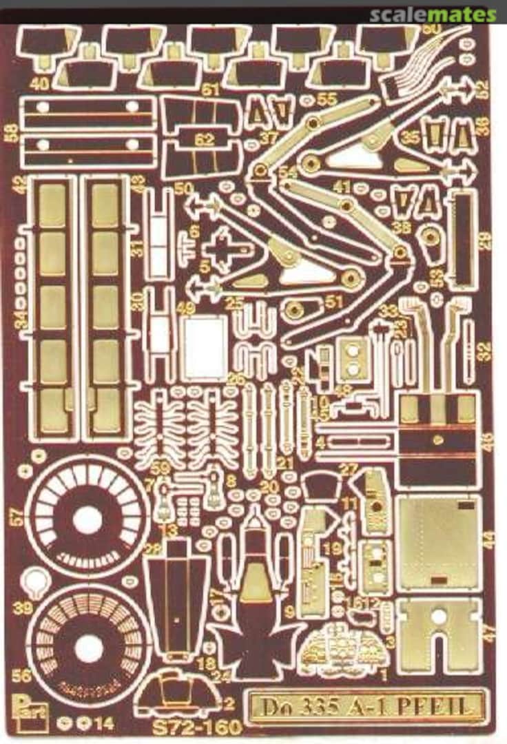 Boxart Dornier Do-335A-1a Pfeil S72-160 Part Boxart Dornier Do-335A-1a Pfeil S72-160 Part