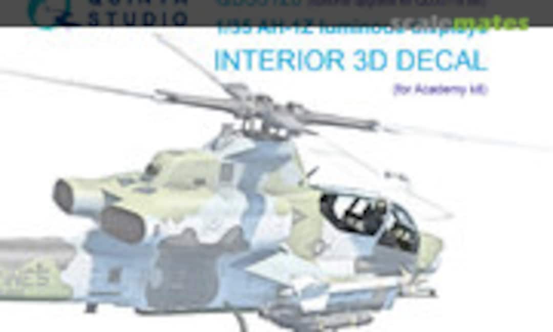 1:35 AH-1Z Luminous Displays interior 3D decals (Quinta Studio QD35120)