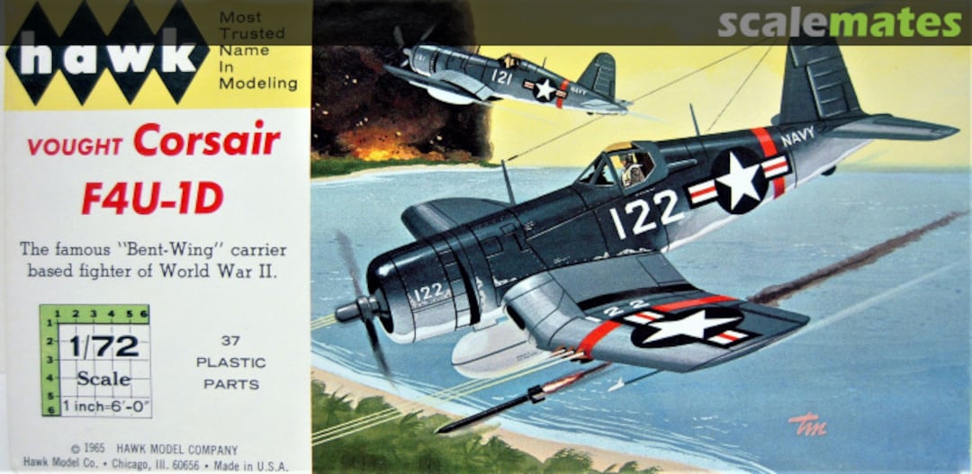 Boxart Vought Corsair F4U-1D 604-50 Hawk Boxart Vought Corsair F4U-1D 604-50 Hawk