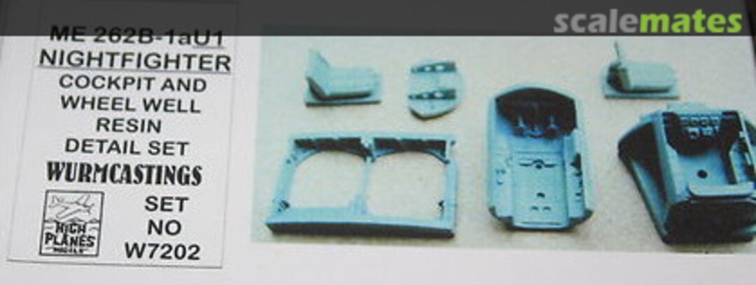 Boxart Me 262B-1aU1 Nightfighter Cockpit and wheel well resin detail set W7202 High Planes Models Boxart Me 262B-1aU1 Nightfighter Cockpit and wheel well resin detail set W7202 High Planes Models