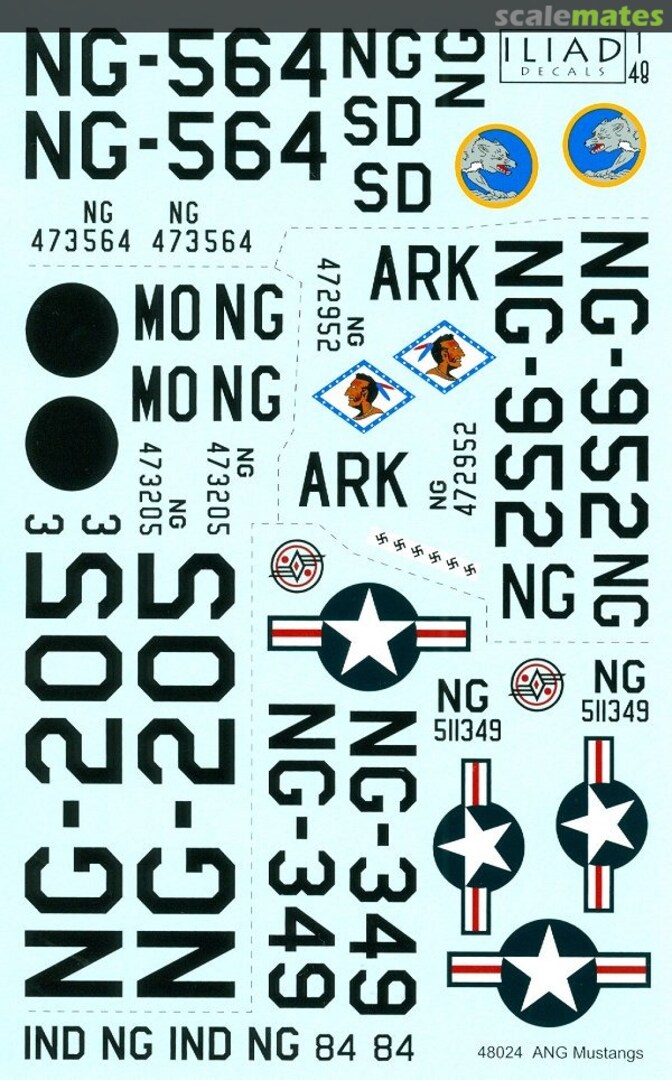 Boxart Air National Guard Mustangs 48024 Iliad Design