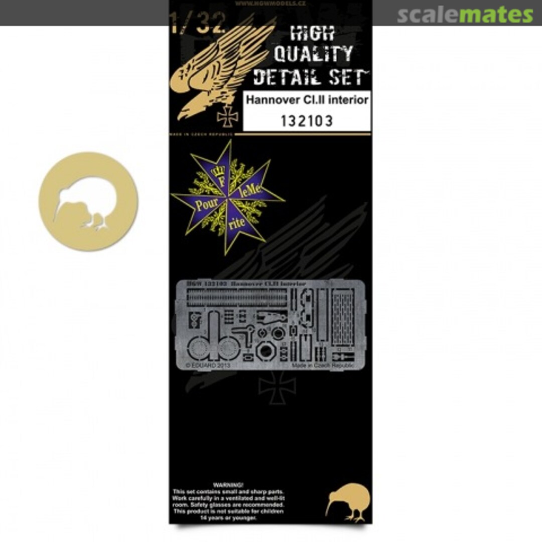 Boxart Hannover CL.II - Interior Detail Set 132103 HGW Models Boxart Hannover CL.II - Interior Detail Set 132103 HGW Models