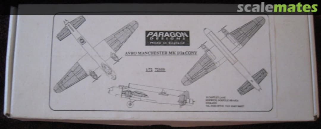 Boxart Avro Manchester Mk 1/1a conversion 72050 Paragon Designs Boxart Avro Manchester Mk 1/1a conversion 72050 Paragon Designs