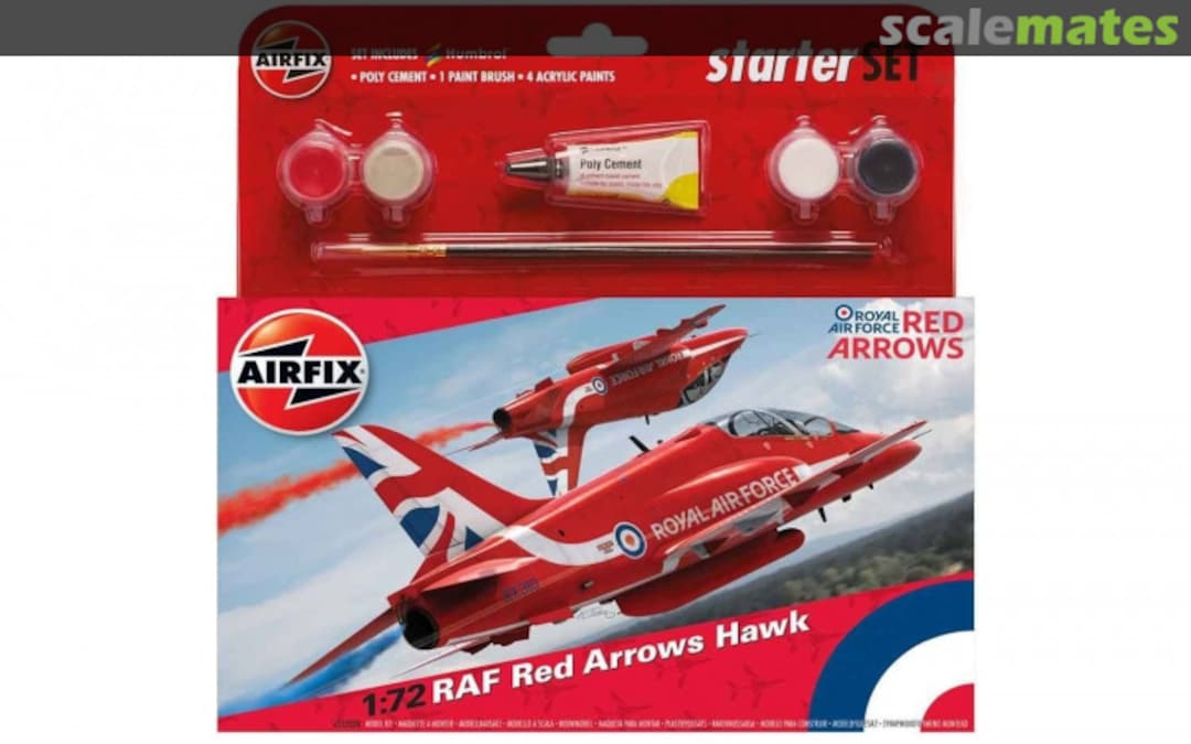 Boxart RAF Red Arrows Hawk A55202C Airfix Boxart RAF Red Arrows Hawk A55202C Airfix