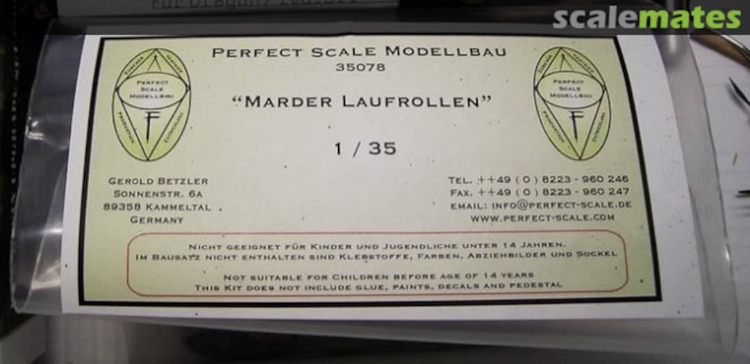 Boxart Laufrollen 35078 Perfect Scale Modellbau Boxart Laufrollen 35078 Perfect Scale Modellbau