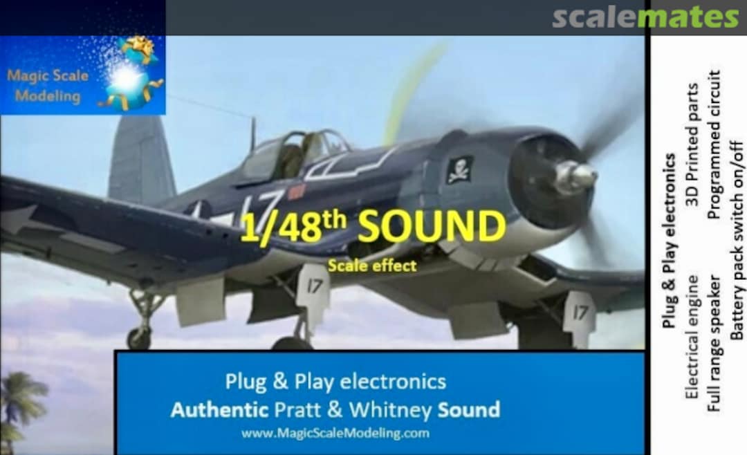 Boxart Pratt & Whitney Engine - Electronic Engine & Sound MSM-008 Magic Scale Modeling Boxart Pratt & Whitney Engine - Electronic Engine & Sound MSM-008 Magic Scale Modeling